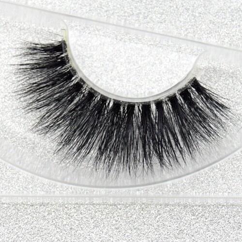 Mink Eyelashes Hand Made Transparent Plastic False Eyelashes Natural Cruelty Free 3D Mink Lashes Makeup Invisible Band Lashes F7