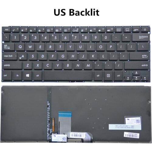 New Original Laptop US w/o Backlit Keyboard for Asus zenbook UX310 UX310F UX310UA UX310UQ RX310 UX410 RX410U U410U U4000U U4100