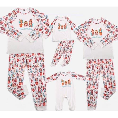2021 Christmas Pijamas Women Baby Girl And Mommy Match Outfit Family Look Xmas Pyjamas Set Dad Daughter Son Nightwear Sleepwear