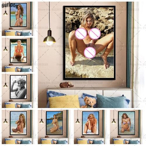 Kate Upton Posters and Prints Cute Sexy Model Star Wall Art Pictures Poster Canvas Painting for Home Decoration