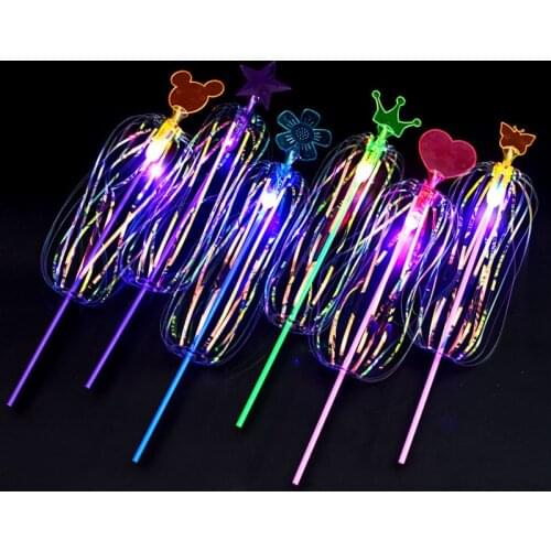 Party Articles Variety Magic Bubble Glow Stick Flash Twist Colorful Flower Magic Wand Children Toys Led Accessories Neon Sticks