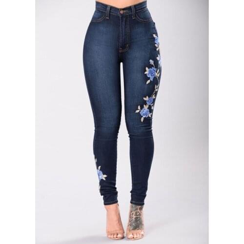 Tracyen Women's Jeans With Embroidery