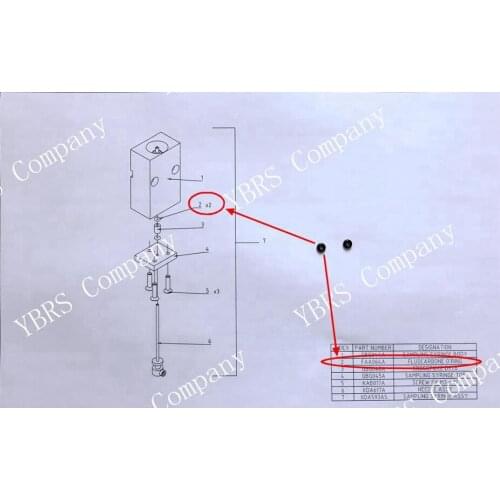O-ring For ABX P60 P80 Pentra60 Pentra80 MS60 MSCRP 60C+ 80 XL80 Beckman 5Diff CP OV AL sample sampling syringe FAA064A