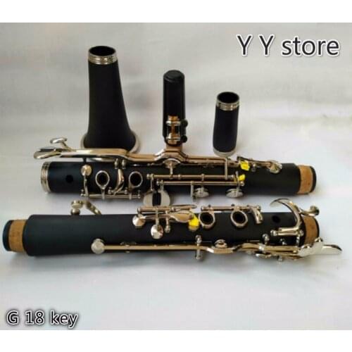 Advanced Clarinet G Ebonite 18 KEYS Good Sound Woodwind color can be selected