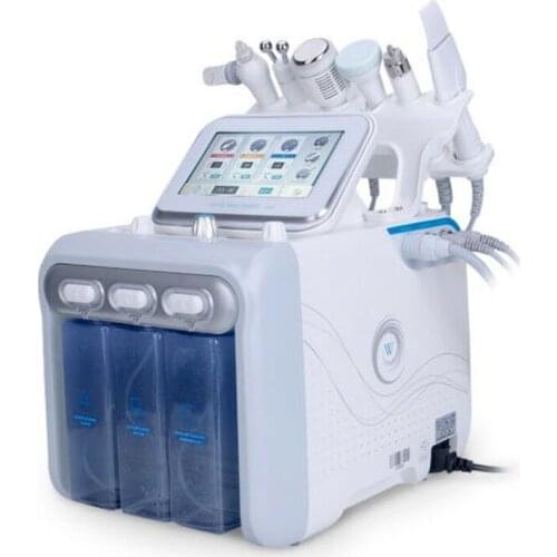 6 in 1 Water Oxygen Inject Aqua Jet Peel Hydrodermabrasion Facial Deep Cleansing Blackhead Suction Skin Rejuvenation Machine