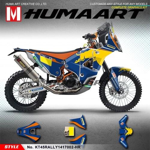 HUMAART Waterproof Stickers Full Set Vinyl Decals for 450 Rally 2014 2015 2016 2017 2018, Customizable
