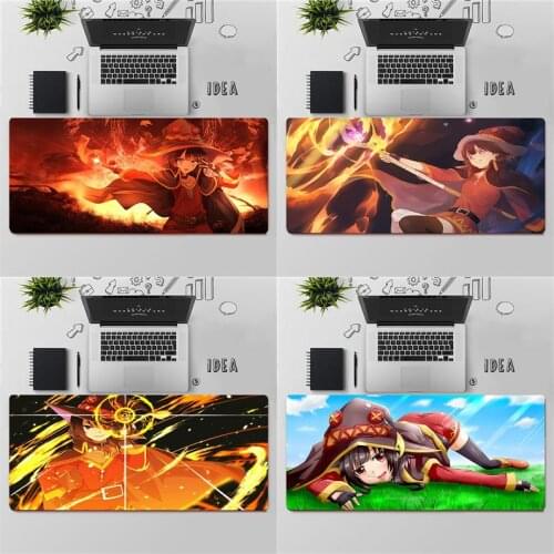 YNDFCNB High Quality Konosuba Silicone large small Pad to Mouse Game Free Shipping Large Mouse Pad Keyboards Mat