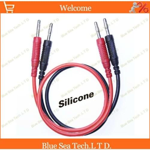 1 Pair 0.5M male to male banana plug test line,Patch Cord,test leads with 4mm plug 32A,customizable 1/1.5/2M Free Shipping