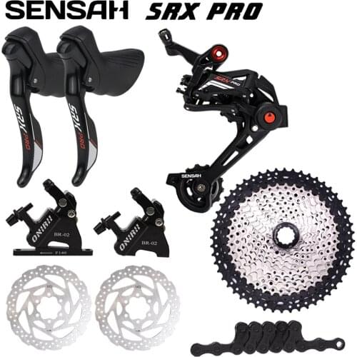 SENSAH SRX PRO 1x11 Speed Cable Hydraulic Disc Brake Groupset Bicycle Shifter Derailleurs Gravel ONIRII Cassette Chains SRAM New