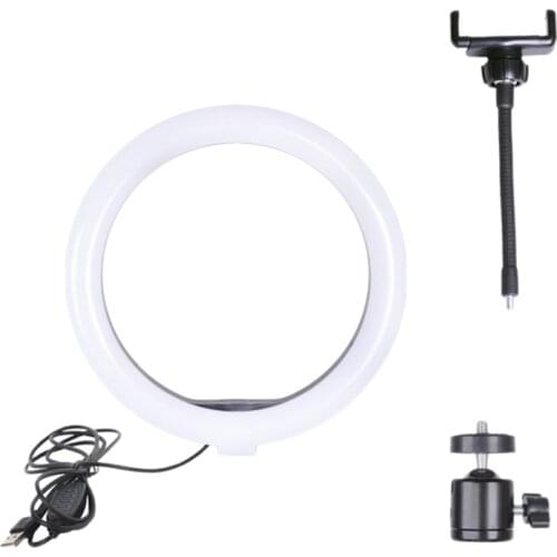 10 Inch Ring Light with Mobile Phone Holder LED Ring Light Is for Photography Makeup Selfie and Streaming