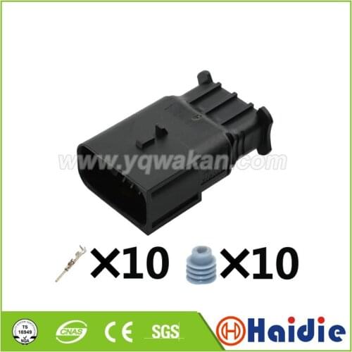 10pin auto wiring harness waterproof plug plastic wire harness sealed connector 1801606-1