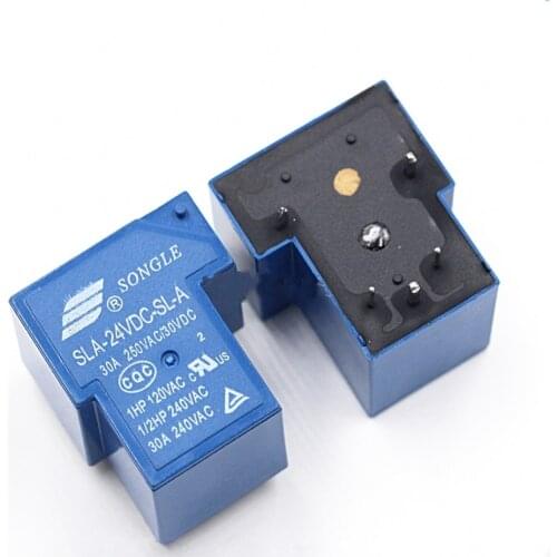 10pcs Power relays SLA-24VDC-SL-A 24V 30A 5PIN T90 a group of normally open new and original