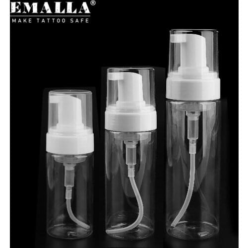 2PCS 100/150/200ML White Clear Foam Bottle Bubble Tattoo Bottle Tattoo Supply Cleaning Set Tattoo Bottles Tattoo Accessories