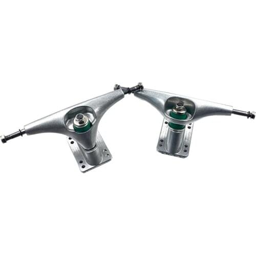 2Pcs 6.25Inch Silver Surf Skateboard Truck Bracket Skateboard Truck Fish Board Long Board Steering Bracket Carver Bridge