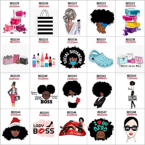 30pcs/lot Custom Fashion Bag Printed Resin DIY Craft Supplies Cute Hair Accessories Embellishments Phone Decor R0352 R0353 R0354