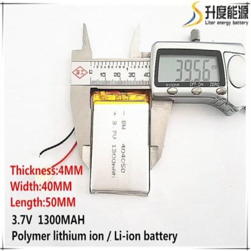 5pcs [SD] 3.7V,1300mAH,[404050] Polymer lithium ion / Li-ion battery for TOY,POWER BANK,GPS,mp3,mp4,cell phone,speaker
