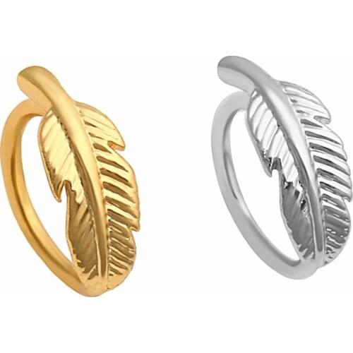 50pcs Body Jewelry Piercing - Pot Leaf Anchor Ear Helix Bar Lip Rings Bend Nose Septum Ring Earring Diath Cartilage NEW