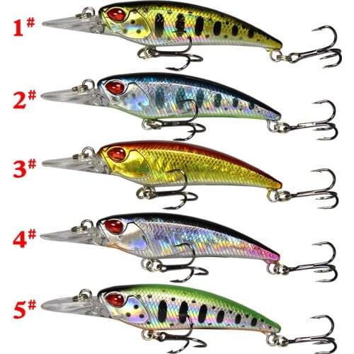 5g 7.5cm 1pc Minnow Lure Fishing Tackle Fishing Kit Hard Bait Jig Wobbler Lures Plastic Lure Fish Feeder Fishing Accessories