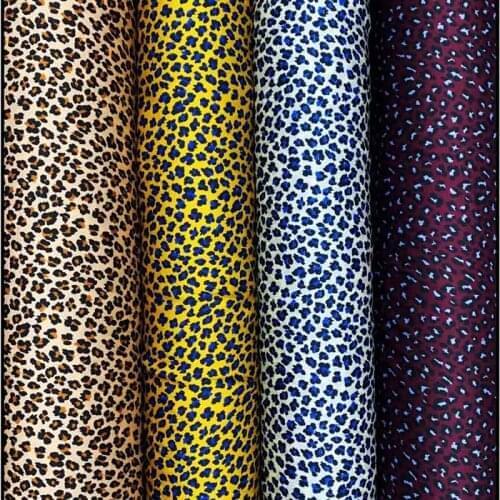 Sunscreen Accessories Leopard Printed Chiffon Chiffon Printed Fabric Summer New Chiffon Fabric