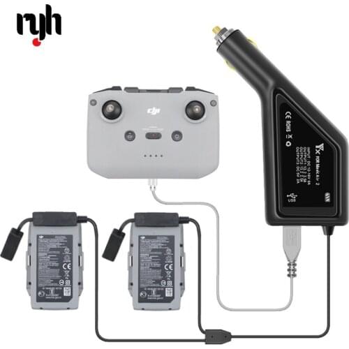 Car Charger For DJI Mavic Air 2 Intelligent Battery Charging Hub Mavic Air2 Car Connector USB Adapter Multi Battery Car Charger