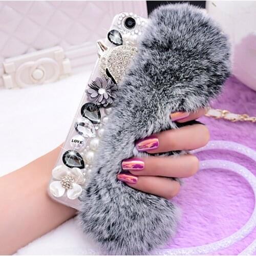 Bling Glitter Case For Xiaomi Redmi Note 10 8 7 6 Pro 7A Case Phone Cases for Xiaomi Mi 9 9T 8 SE A2 Fox Diamond Fur Case