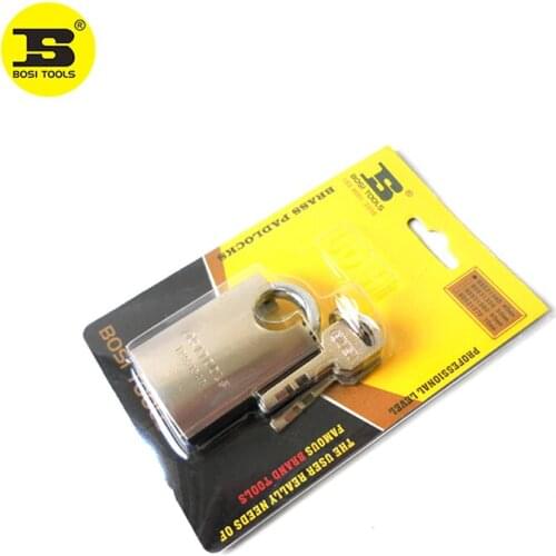 BOSI 40mm Brass Padlock Master Lock With 4pc Keys