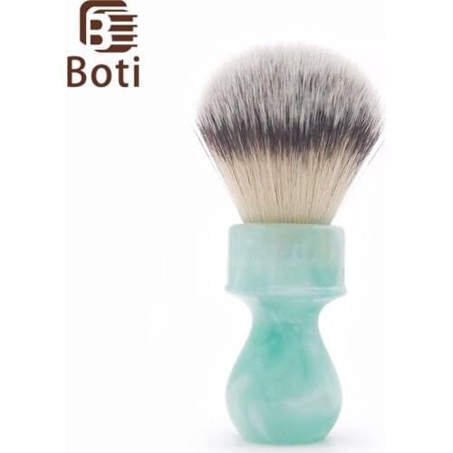 Boti Brush-Ice Flower Handle with Pro Imitate Badger Hair 3 Color Class A Synthetic Hair Shaving Brush Mens Daily Essentials