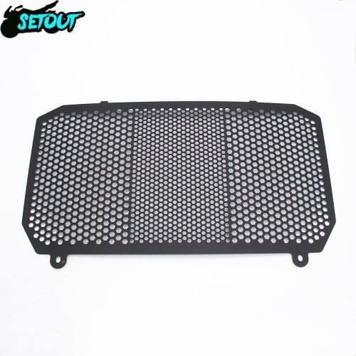 Motorcycle parts stainless steel honeycomb surface matte radiator cover black radiator guard for Kawasaki Z900 Z-900 2017 Z 900