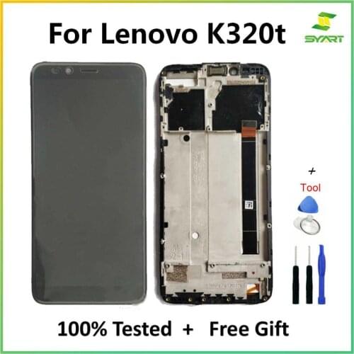 For Lenovo K320t Display screen LCD Touch Screen Digitizer Assembly Parts + Tools For Lenovo K320t 5.7 " LCDs Screen