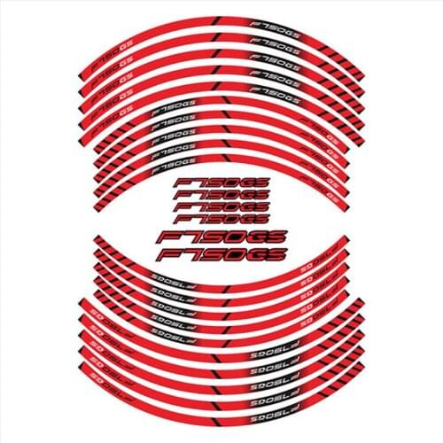 F750GS Motorcycle Wheel Sticker Tire Waterproof Reflectives Protection Decals Sticker For BMW F750 GS f750gs