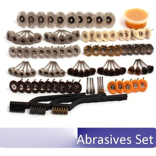 Thuja Wood carving kernel carving Polished flower head DuPont material brush groove grinding polishing Handle pieces Kit