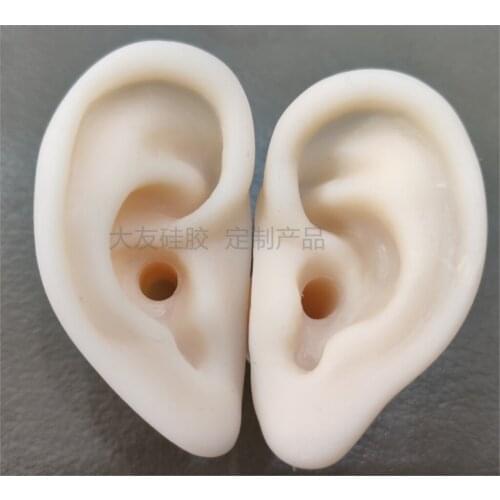 Simulation silicone ear picking practice with extra long ear canal silicone ear picking teaching silicone ear model