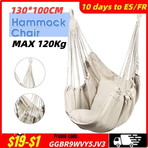 Hammock Chair Outdoor Indoor Garden Bedroom Furniture Outdoor Hanging Chair For Child Adult Safety Camping Swing Chair