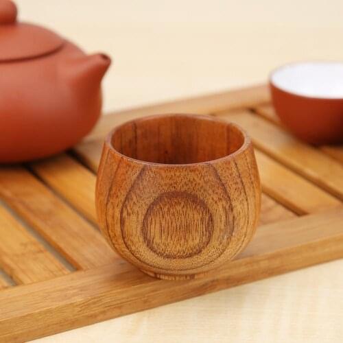 Natural Jujube Wood Cup Handmade Wooden Cup Mug Breakfast Milk Coffee Green Tea Cup Kitchen Drinkware Accessories