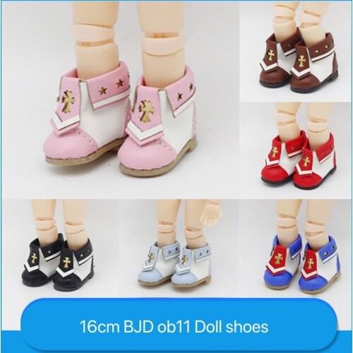 New 16cm BJD Ob11 Doll Shoes Fashion Casual Navy Sneakers 1/12 Doll House GSC Obitsiu 11 Universal Accessory Xmas Gifts