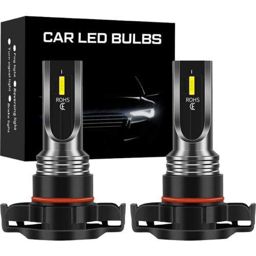 2PCS PSX24W H16 P15D Motorcycle H7 LED 6500K 3000K 8000K 20W 3000LM 9006 HB4 Moto Bulbs H11 9005 HB3 LED Car Fog Lamp for ATV