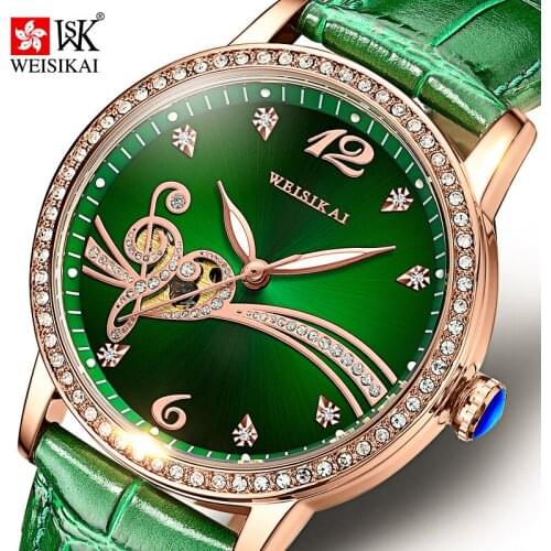 WEISIKAI Women's Watches With Rhinestones