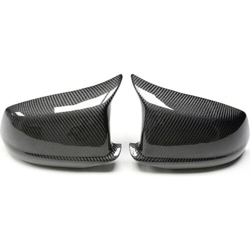 Replacement Real Carbon Fiber Side Rearview Mirror Cover Shell Fit For BMW M5 F10 2011-2013
