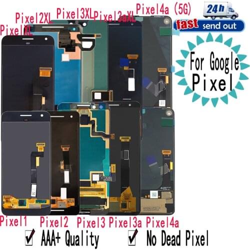 AMOLED For Google Pixel 2 3 3A 4 XL LCD Display Touch Screen Digitizer Assembly Replacement For Google Pixel XL 2XL 3XL 3AXL 4XL