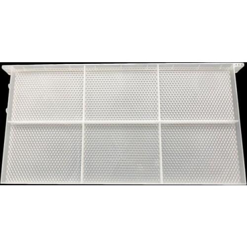 1pcs 48.5*23.5 Apis mellife plastic beewax beehive foundation sheet with frame make comb honey foundation beehive equipment