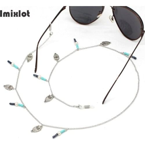 1PC Cute Fashion Owl Pendant Eyeglasses Chains Metal Sunglasses Cord Holder Lanyard Necklace Eyewear Retainer Accessories