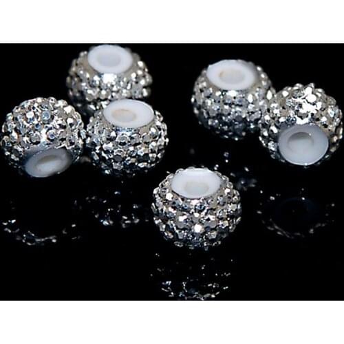 100 pcs 6mm Resin Plated Babysbreath Loose Beads Plated Perles Stardust Beads