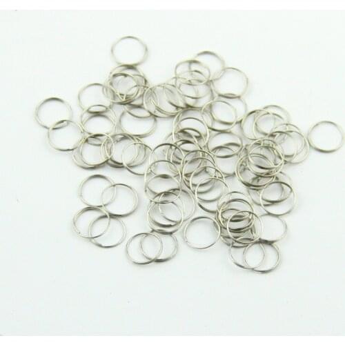 1000pcs/lot 11mm Crystal Prism Connectors Stainless Steel Rings Chromium/Golden Color Connection Rings For Beads