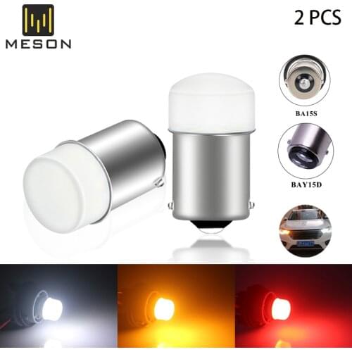 2Pcs 1156 BA15S P21W Led Bulbs 1157 BAY15D P21/5W Led Light R5W R10W Car Fog Lights DRL Turn Signal Lamp 12V White Red Yellow