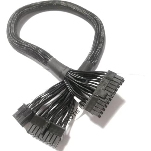 24Pin Mainboard Power Socket for Haiyun Seasonic KM3 PSU series Power Module Cable 60cm 18AWG Pure Copper Wire