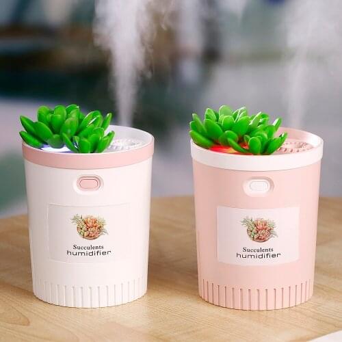 350ml Air humidifier usb ultrasonic aromatherapy aroma diffuser air sprayer home humidifier car office led colorful light