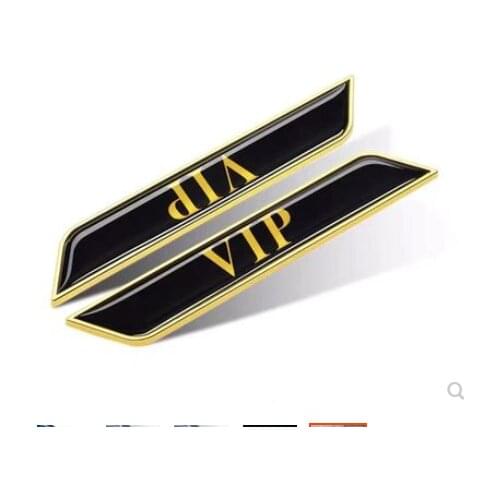 3D Silver Metal VIP Car Trunk Tailgate Emblem Badge Decals Sticker Car Accessories