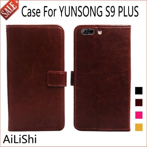 AiLiShi For YUNSONG S9 PLUS Case Luxury Wallet With Card Slot S9 PLUS YUNSONG Leather Case Flip Phone Bag Accessory