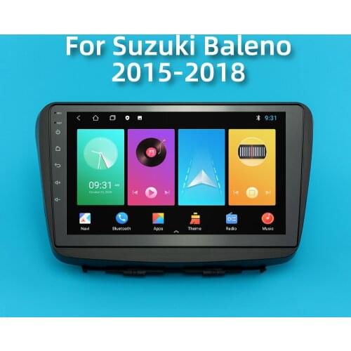 For Suzuki Baleno 2015-2018 2 Din 9inch Android Car Radio Stereo WIFI GPS SWC Bluetooth Navi Multimedia Player Head Unit Frame