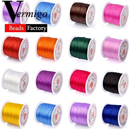 60m/Roll DIY Crystal Beading Stretch Cord for Jewelry Making 0.7mm Elastic Thread Rope Diy Bracelet Necklace Accessories